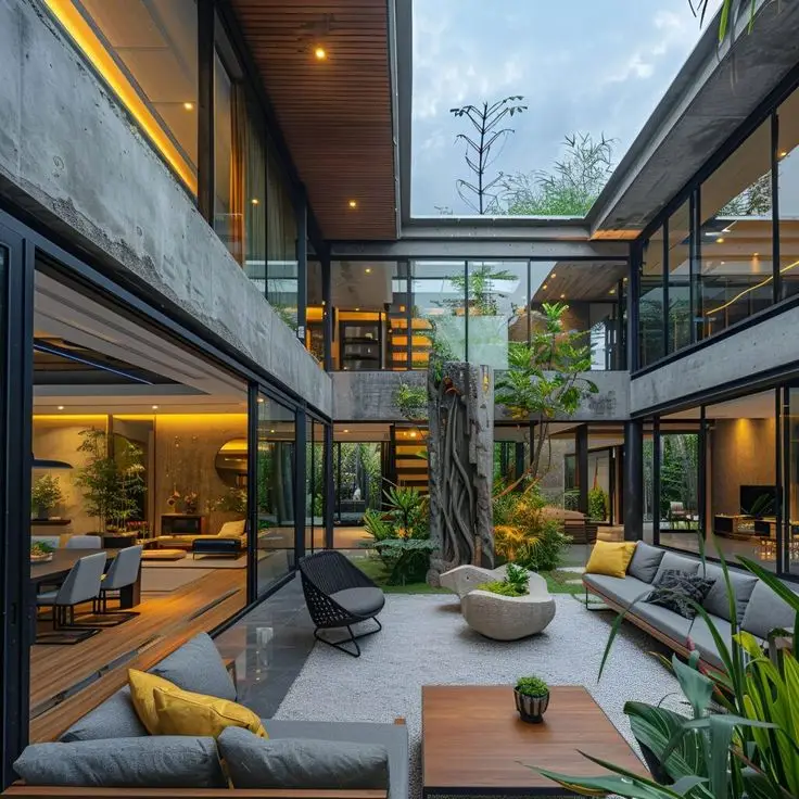 Courtyard House - Architecture, History, Sustainability, Materia - Handy Home