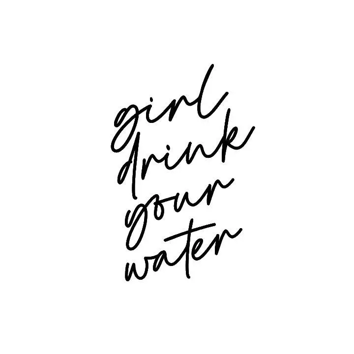 Girl Drink Your Water Decal __ Daily Water Intake __ Decal ONLY __ DIY Water Bottle Decal __ Water Motivation __ Laptop Decal __ Drink Water - Handy Home