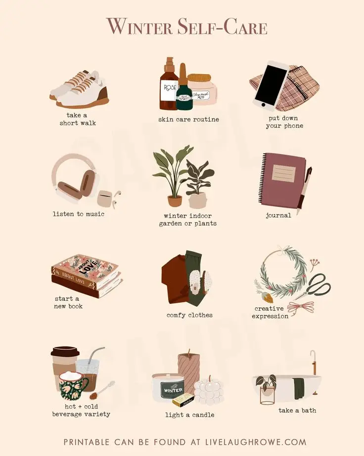 Winter Self-Care Printable - Handy Home