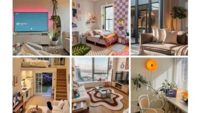 Cozy and stylish home interiors with seating areas, vibrant decor, and serene views, ideal for modern living inspiration.
