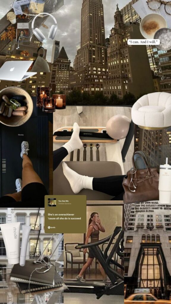 2026 - Handy Home Inspirational lifestyle collage with cityscape, fitness, wellness, and motivational quotes, reflecting urban ambition and success.