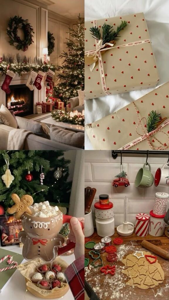 7be2b521-a9be-41da-8d78-741b27fdae78 - Handy Home Cozy Christmas scene with gifts, cookies, a decorated tree, and a warm fireplace for a festive, heartwarming holiday atmosphere.