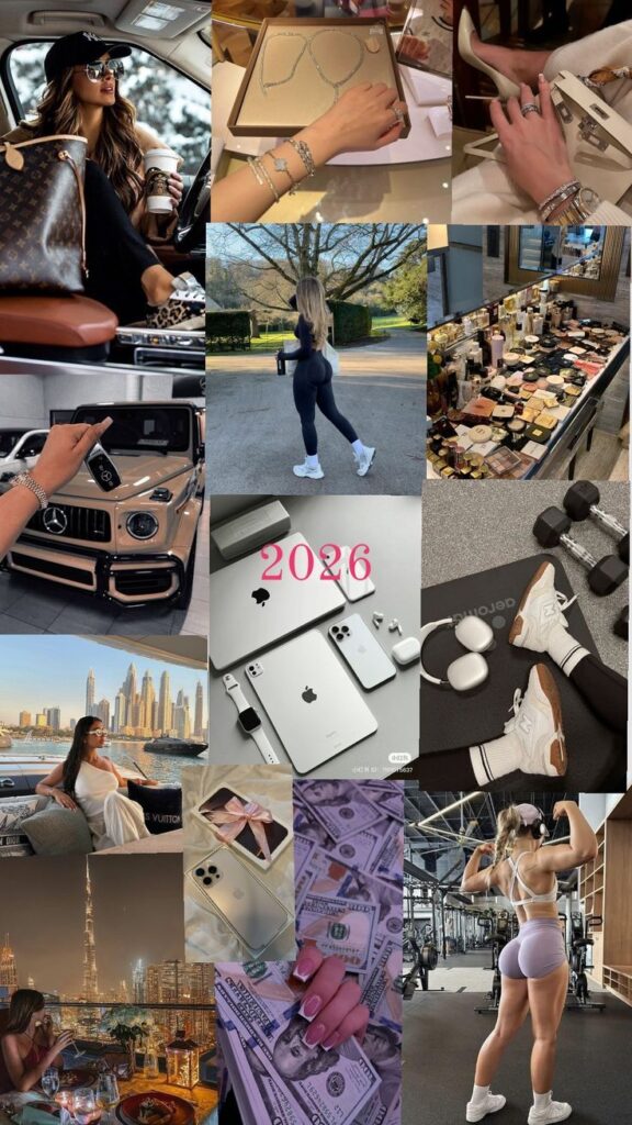a0c6f45e-529e-448e-be2b-fcdd081606db - Handy Home Collage of luxury lifestyles: fitness, travel, fashion, gadgets, and wealth in 2026.