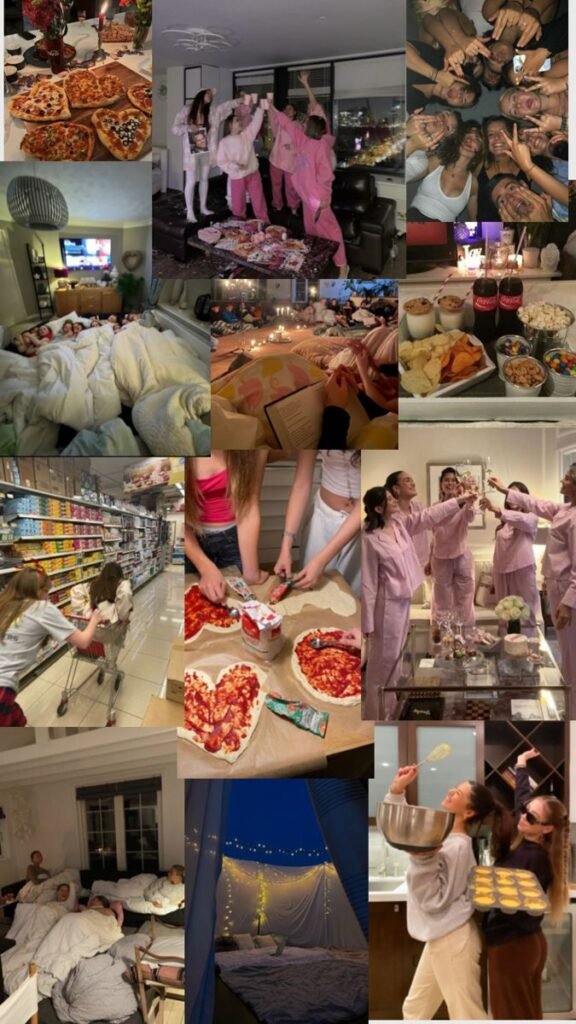 Girls night 🎀 Girls' sleepover fun with pizza making, snacks, movies, and cozy indoor activities, all in a festive and relaxed atmosphere. - Handy Home Girls' sleepover fun with pizza making, snacks, movies, and cozy indoor activities, all in a festive and relaxed atmosphere.